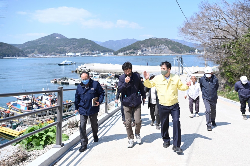 장충남 남해군수, 도서지역 사업 추진현황 점검